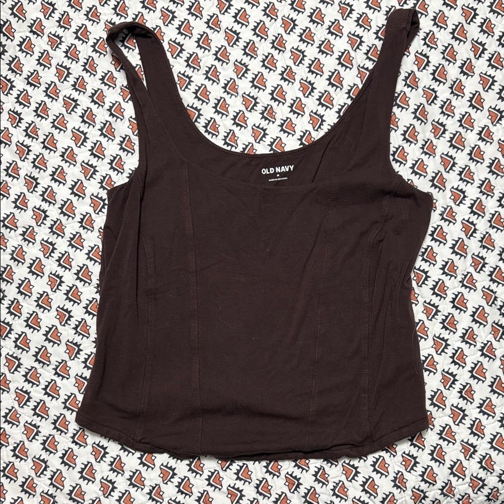 Old Navy Women's Dark Brown Tank Top